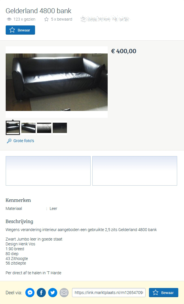 Gelderland 4800 Marktplaats-advertentie