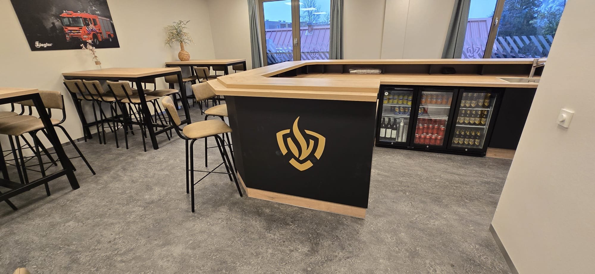 Bar op maat voor een brandweer kazerne