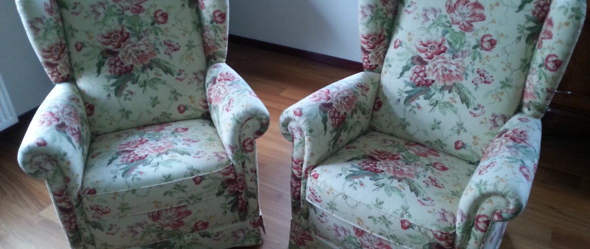 Herstoffering Engelse fauteuil