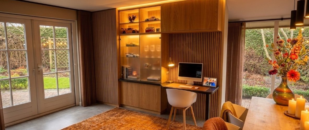 Maatwerk wandmeubel Shinokki en Woodline