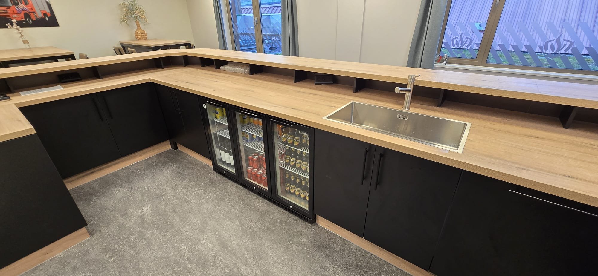 Bar op maat voor een brandweer kazerne
