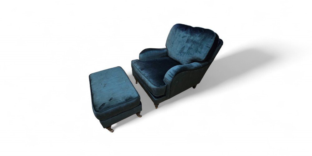 Engelse klassieke fauteuil in een modern jasje