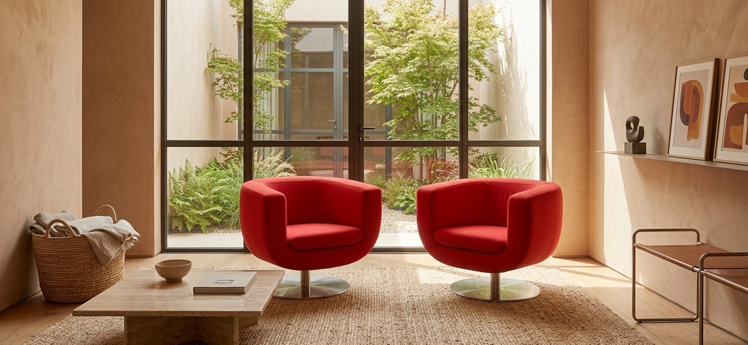 Stofferen B & B Italia Tulip stoelen