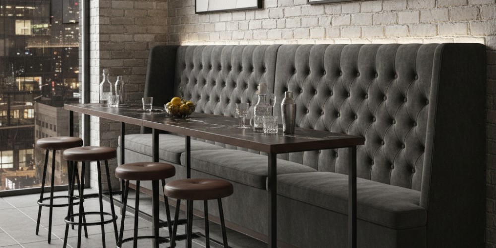 Horeca banken op maat gemaakt van goede kwaliteit materialen en afgewerkt met de mooiste meubel- en buitenstoffen, leer of kunstleer. Beter als de standaard modellen en meer keus in afwerking voor een persoonlijk interieur in restaurant, bar,cluhuis en thuis. Een horecabank in het restaurant heet doorgaans dinerbank of muurbank bij u thuis. Waar u ook een bank op maat wil, Doelbeek Interieur levert uw maatwerk horecabank, dinerbank of muurbank